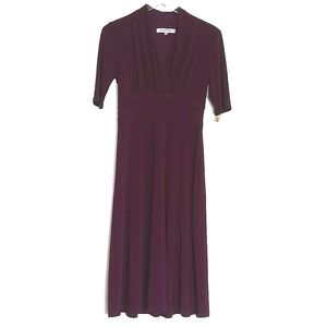 Evan Picone Solid Plum Purple Dress size 8
